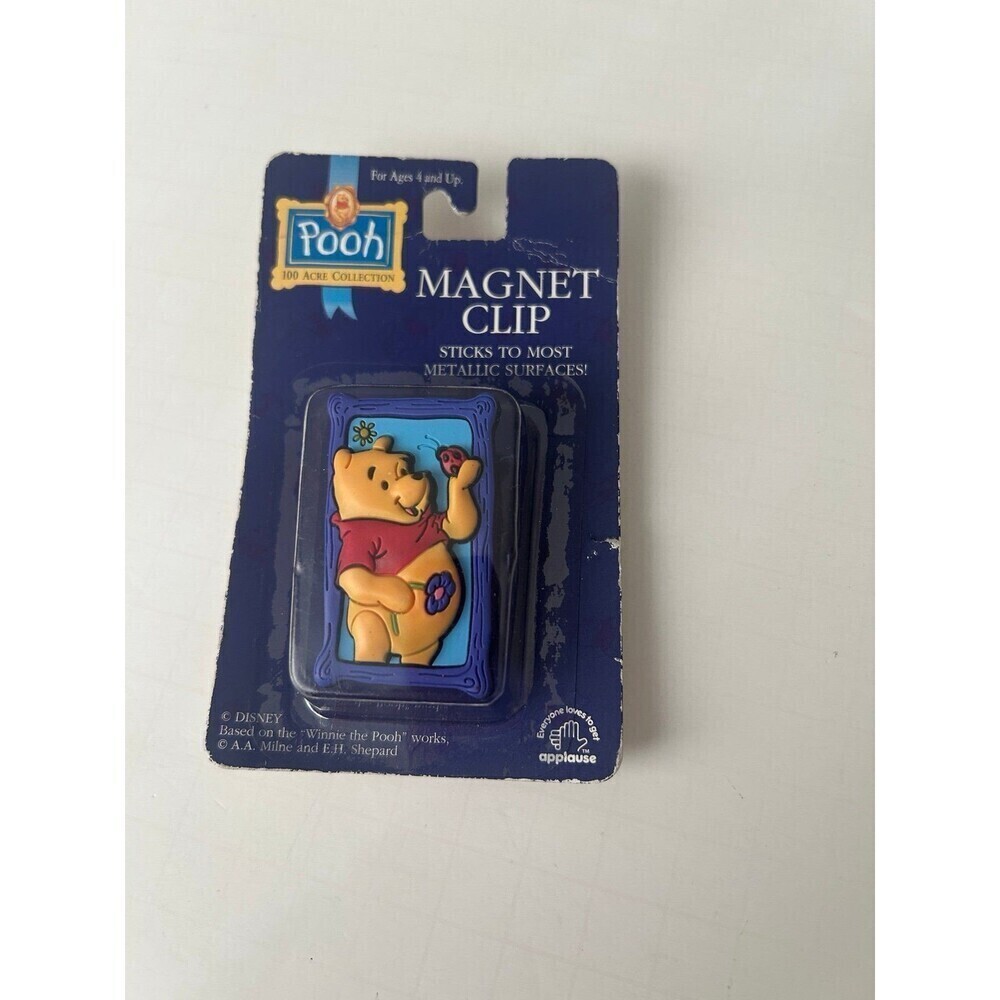Vintage Applause Pooh 100 Acre Collection Winnie The Pooh 3D Magnet Clip Rare